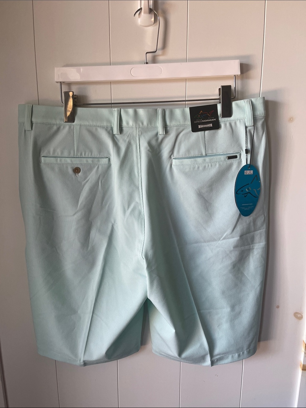 Peter Millar Light Mint Flat Front Performance Shorts